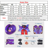 ROLECOS Game Genshin Impact Mona Cosplay Costume Mona Cosplay Costume Sexy Women Jumpsuit Halloween