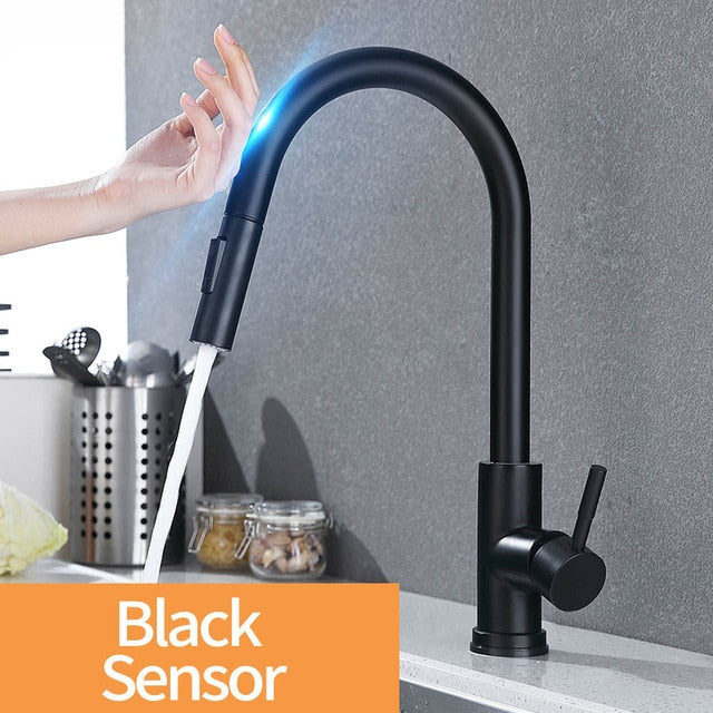 Smart Stainless Steel Sensor Kitchen Faucet/kitchen taps/kitchen mixer taps/mixer tap/kitchen sink taps