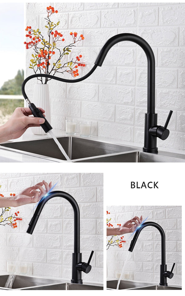 Smart Stainless Steel Sensor Kitchen Faucet/kitchen taps/kitchen mixer taps/mixer tap/kitchen sink taps