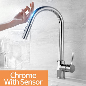 Smart Stainless Steel Sensor Kitchen Faucet/kitchen taps/kitchen mixer taps/mixer tap/kitchen sink taps