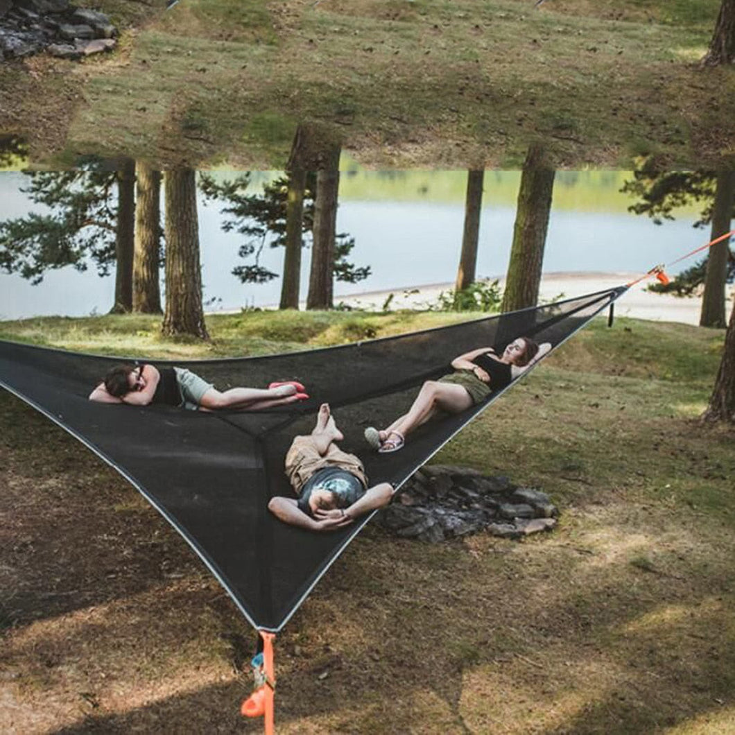 The Largest Hammock in the World/Multi Person Hammock 3 POINT DESIGN Portable Hammock Multi-functional